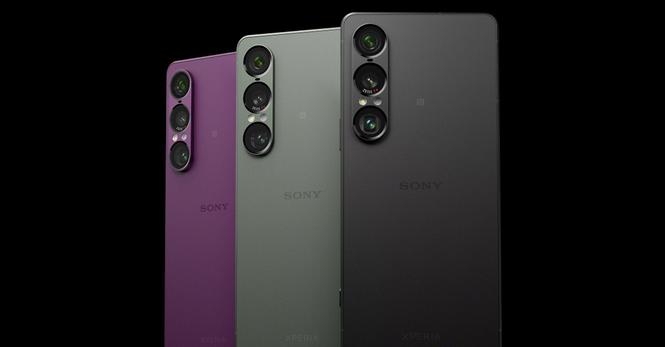 The Sony Xperia 1 VII in three colors.