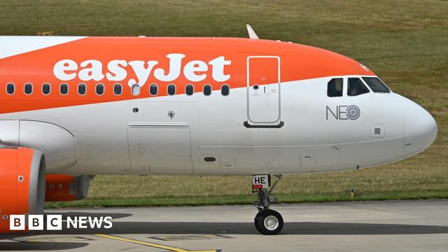 File image of an EasyJet plane taxiing for take-off.
