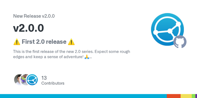 ⚠️ First 2.0 release ⚠️
This is the first release of the new 2.0 series. Expect some rough edges and keep a sense of adventure! 🙏
Major changes in 2.0


Database backend switched from LevelDB to SQ...