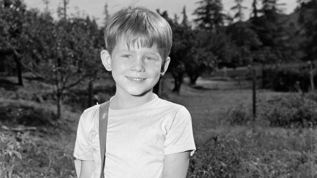 Ron Howard, age 6, as Opie Taylor on the first season of The Andy Griffith Show.