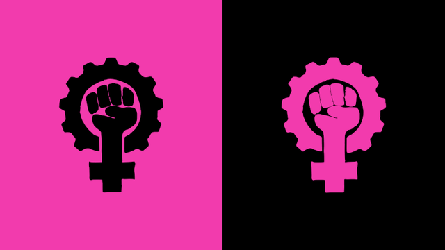 The feminist technoscience logo