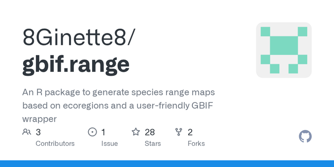 An R package to generate species range maps based on ecoregions and a user-friendly GBIF wrapper  - GitHub - 8Ginette8/gbif.range: An R package to generate species range maps based on ecoregions an...