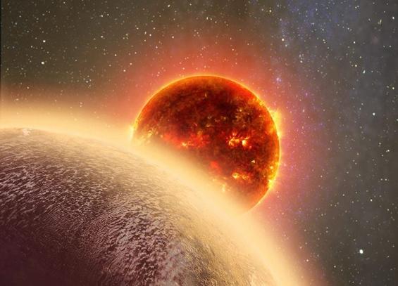 Artist's impression of exoplanet GJ 1132 b and its host M-dwarf star. Credit - Dana Berry, Skyworks Digital, CfA