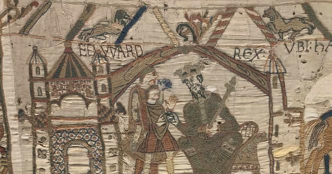 2. Anonyme, fin du XIe siècle Broderie dite Tapisserie de Bayeux (détail) (…)