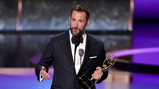 Noah Wyle accepting his best drama actor Emmy Sunday night.