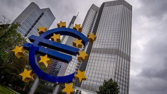 FILE - The Euro sculpture stands in front of the former headquarters of the European Central Bank (ECB) in Frankfurt, Germany,. | AP Photo/Michael Probst, File