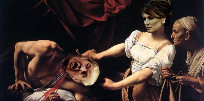trump melania sword