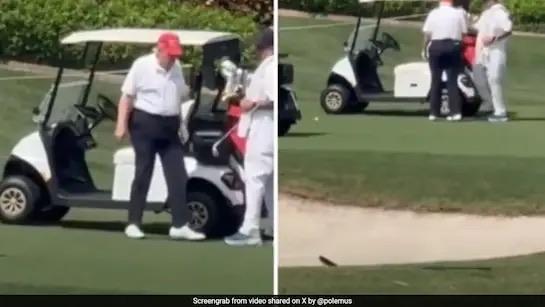 Trump golfing at MAL: 