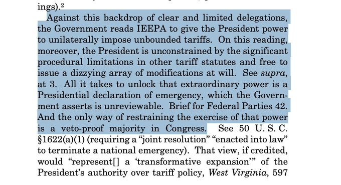 Excerpt from the ruling on the declaration of emergency: