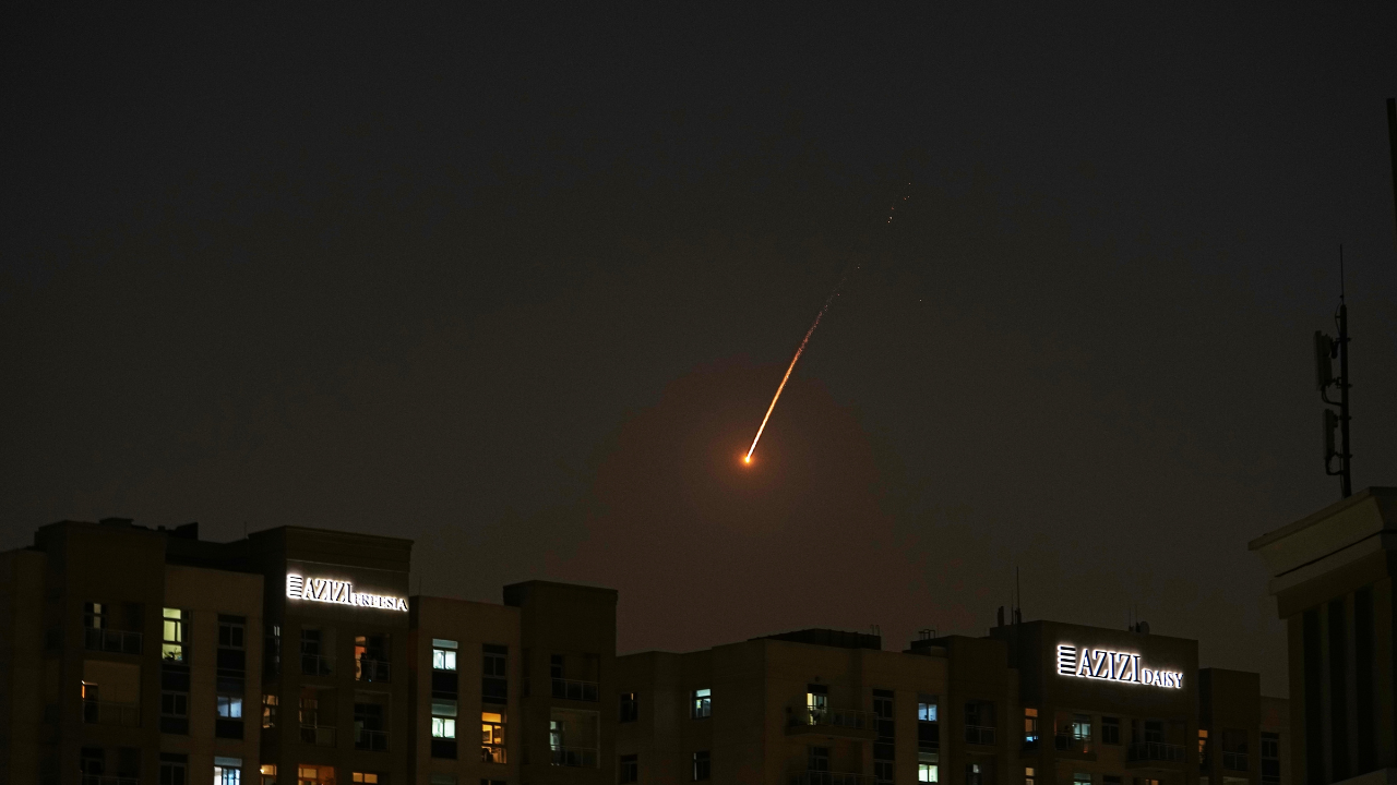 A missile headed toward the Bahrain, likely the airport: