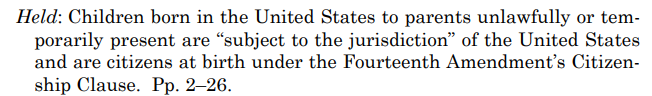 Excerpt from the court case on the 14th AMEND.