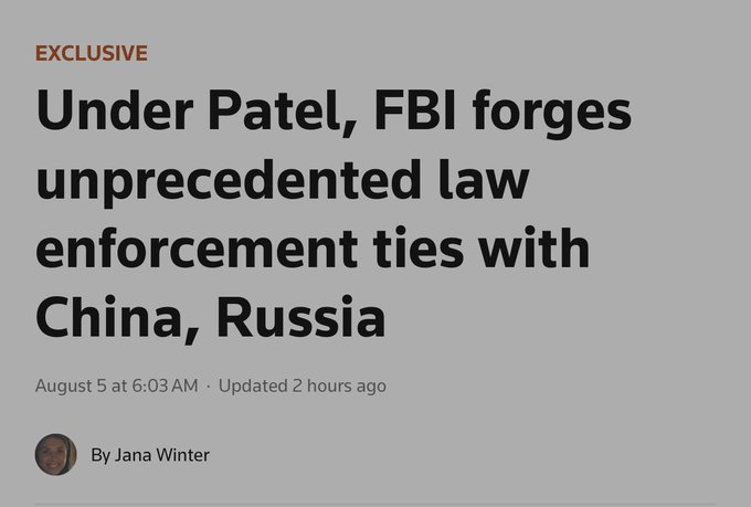 HL: Under Patek FBI forges unprecedented LS ties with Chins, Russia.